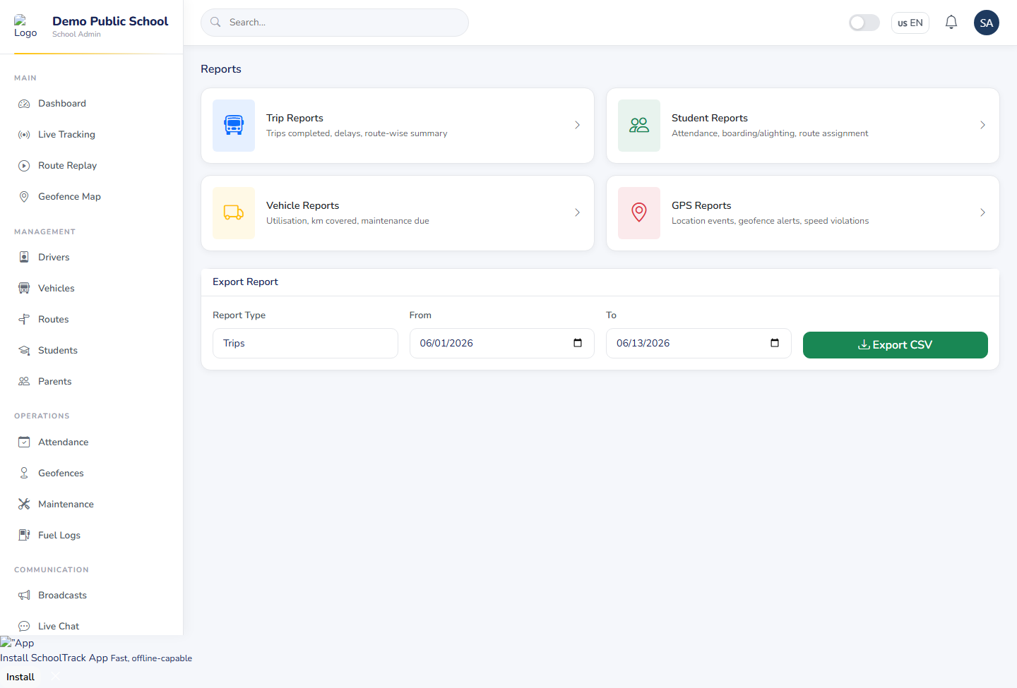 Reports & Analytics