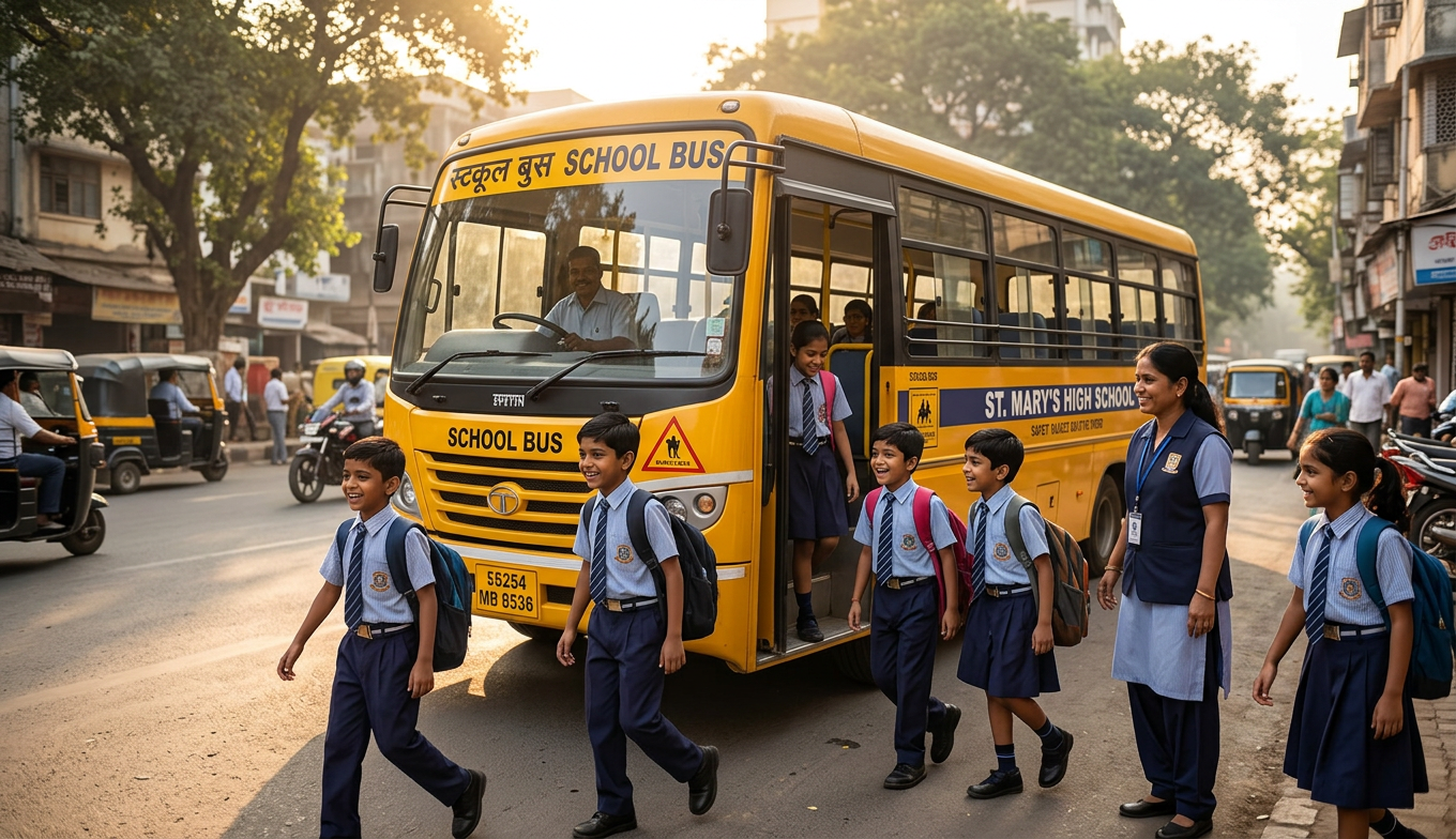 School bus safety statistics India 2026