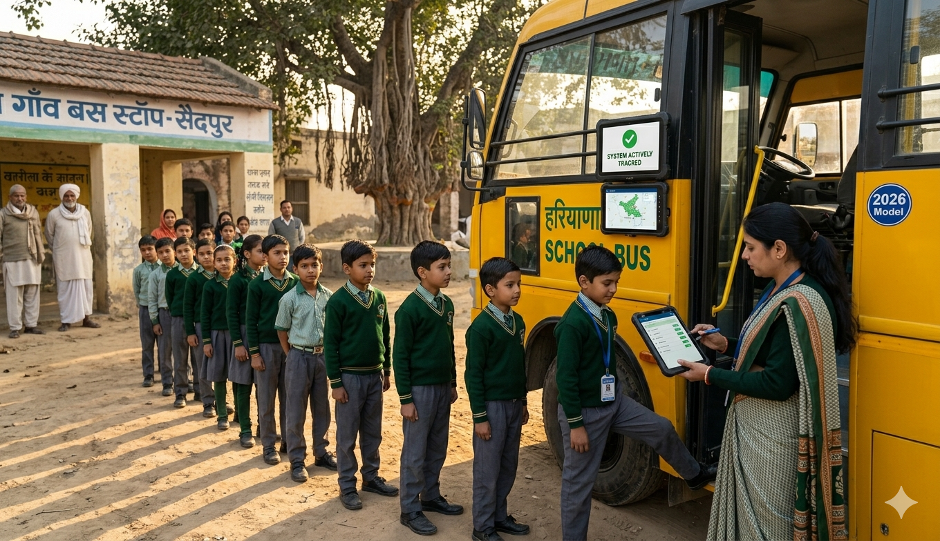 SchoolTrack local Haryana school bus GPS software