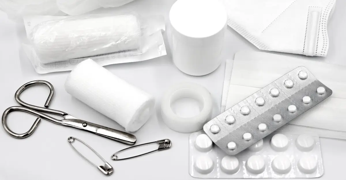 First aid kit ready for emergencies