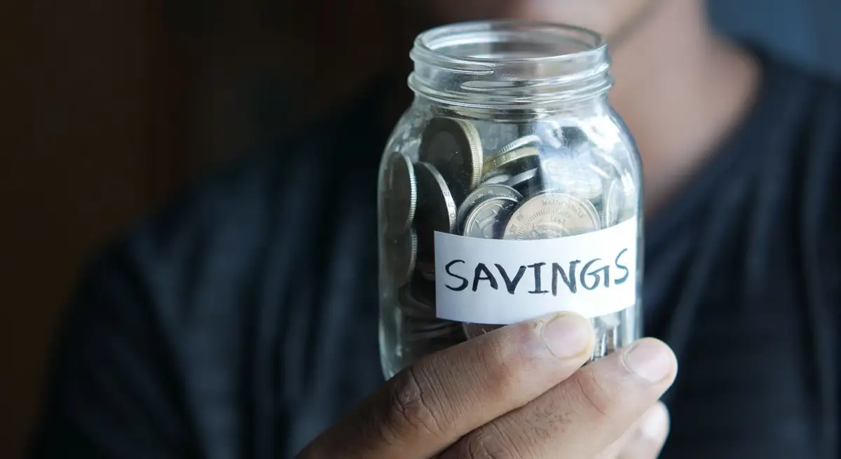 Coins stacked to show savings