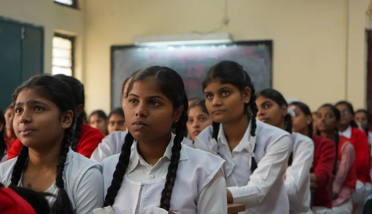 Students in an Indian classroom