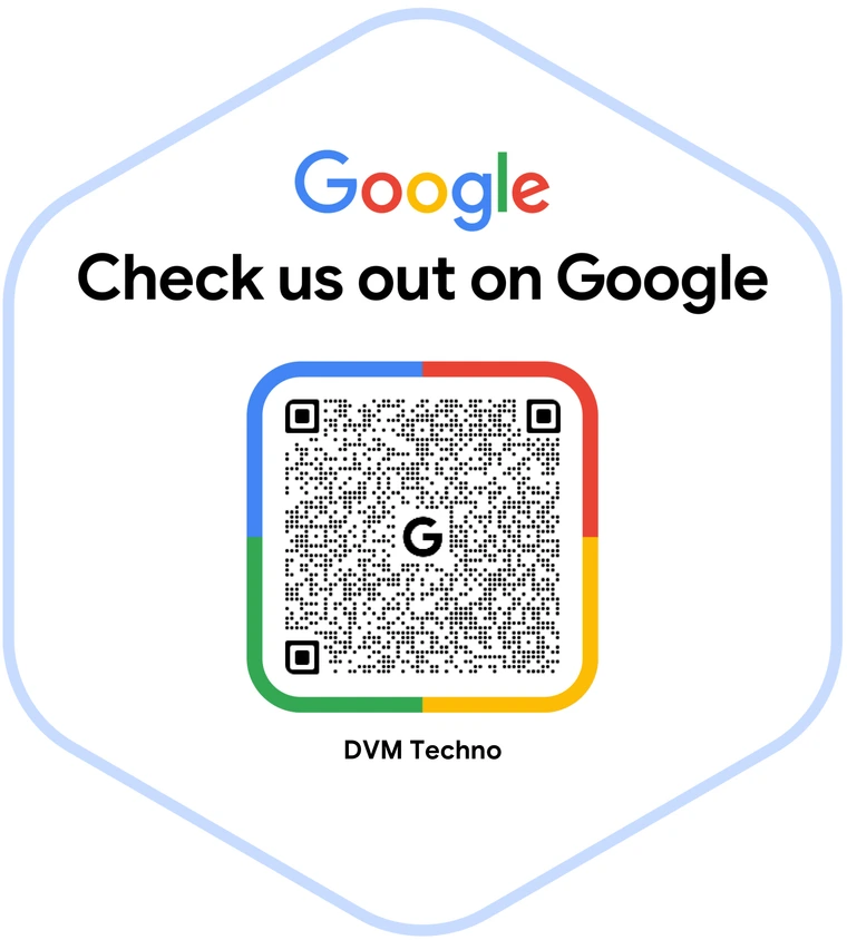 QR code for the DVM Techno Google Business Profile